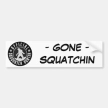 Best Version - OFFICIAL Sasquatch Hunter Design Bumper Stickers