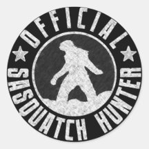 Best Version - OFFICIAL Sasquatch Hunter Design Round Stickers