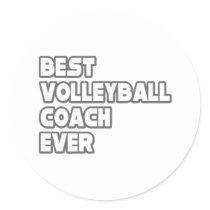 Best Volleyball Coach Ever stickers by volleyballcoachgifts Best Volleyball Coach Ever stickers
