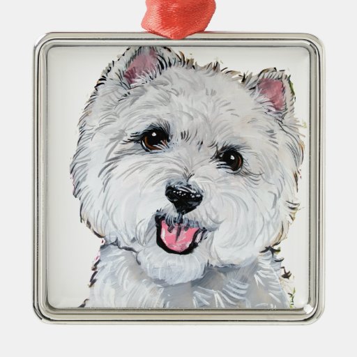 best westie square metal christmas ornament zazzle best westie square metal christmas ornament zazzle