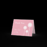 Best Wishes! Baby Shower Thank You Card (pink)