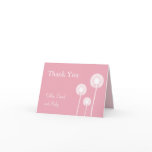Best Wishes! Baby Shower Thank You Card (pink)