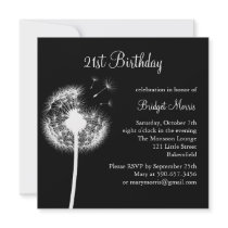 Best Wishes! (black) Custom Invite