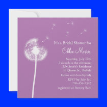 Best Wishes! Bridal Shower Invitation (purple)
