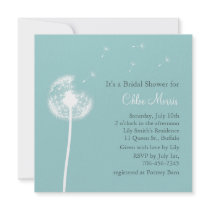 Best Wishes! Bridal Shower Invitation (turquoise)