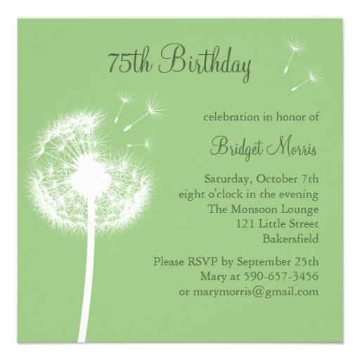 Best Wishes! (green) Personalized Announcements