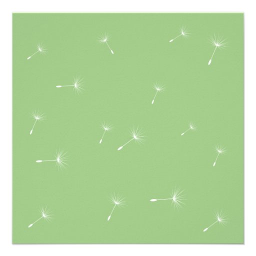 Best Wishes! (green) Personalized Announcements