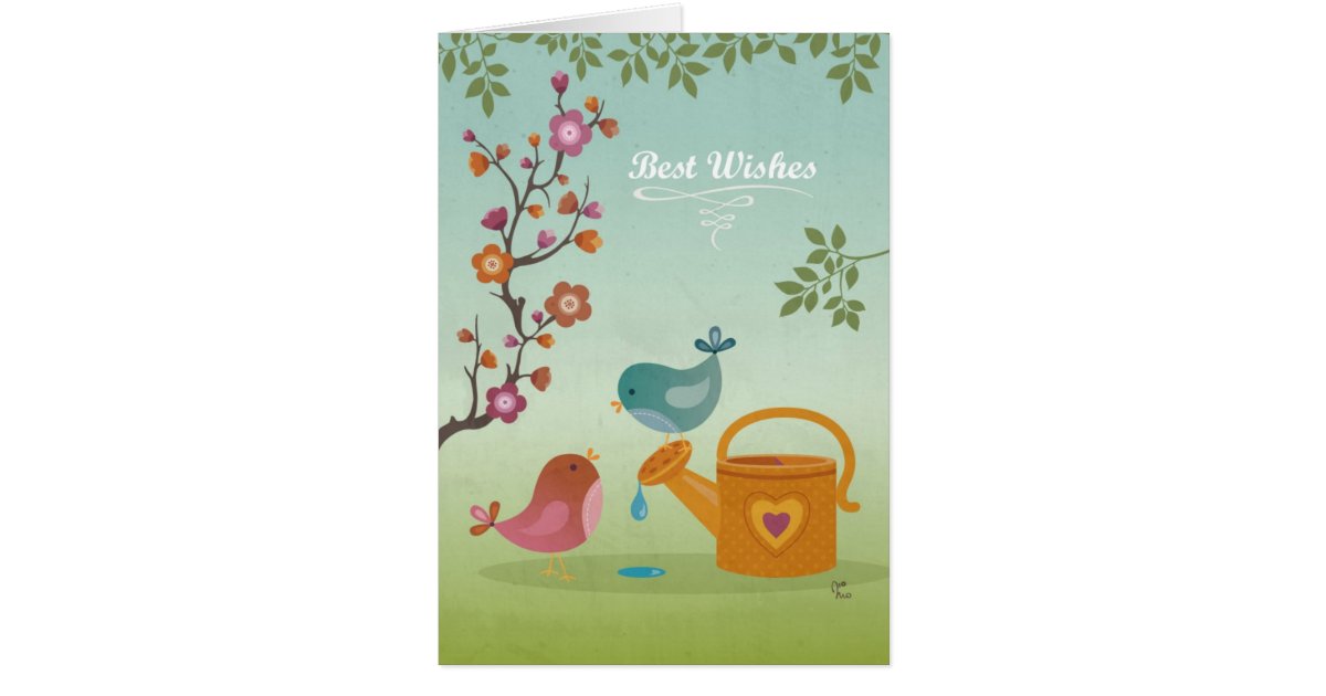 Best Wishes Greeting Card | Zazzle