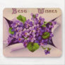 Best Wishes Lavendar Floral Mousepad