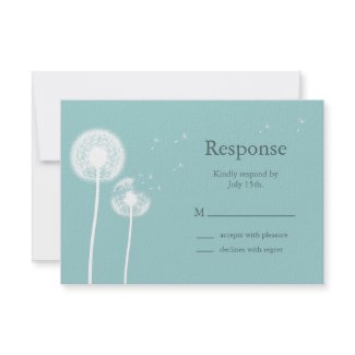 Best Wishes! RSVP (turquoise) invitation