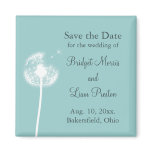 Best Wishes! Save the Date (turquoise) Magnet