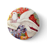 Best Wishes Victorian Dove Wedding Birthday Pins