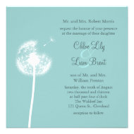 Best Wishes! Wedding Invitation (turquoise)