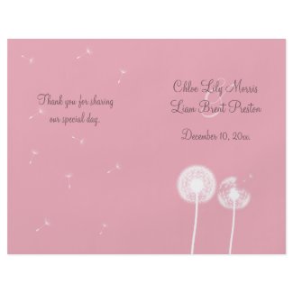 Best Wishes Wedding Program zazzle_flyer