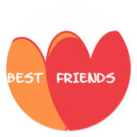 bestfriends round stickers