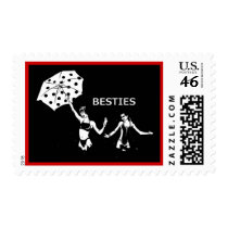Besties Best Friends on the Beach Postage
