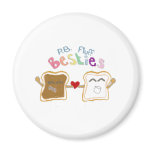 besties peanut butter fluff fridge magnet