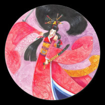 Besuto Samurai Sticker, Large
