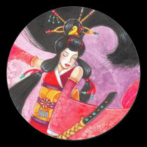 Besuto Samurai Sticker, Small