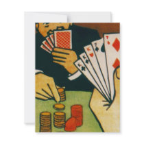 Bet Full House Playing Cards Game Party Invitation