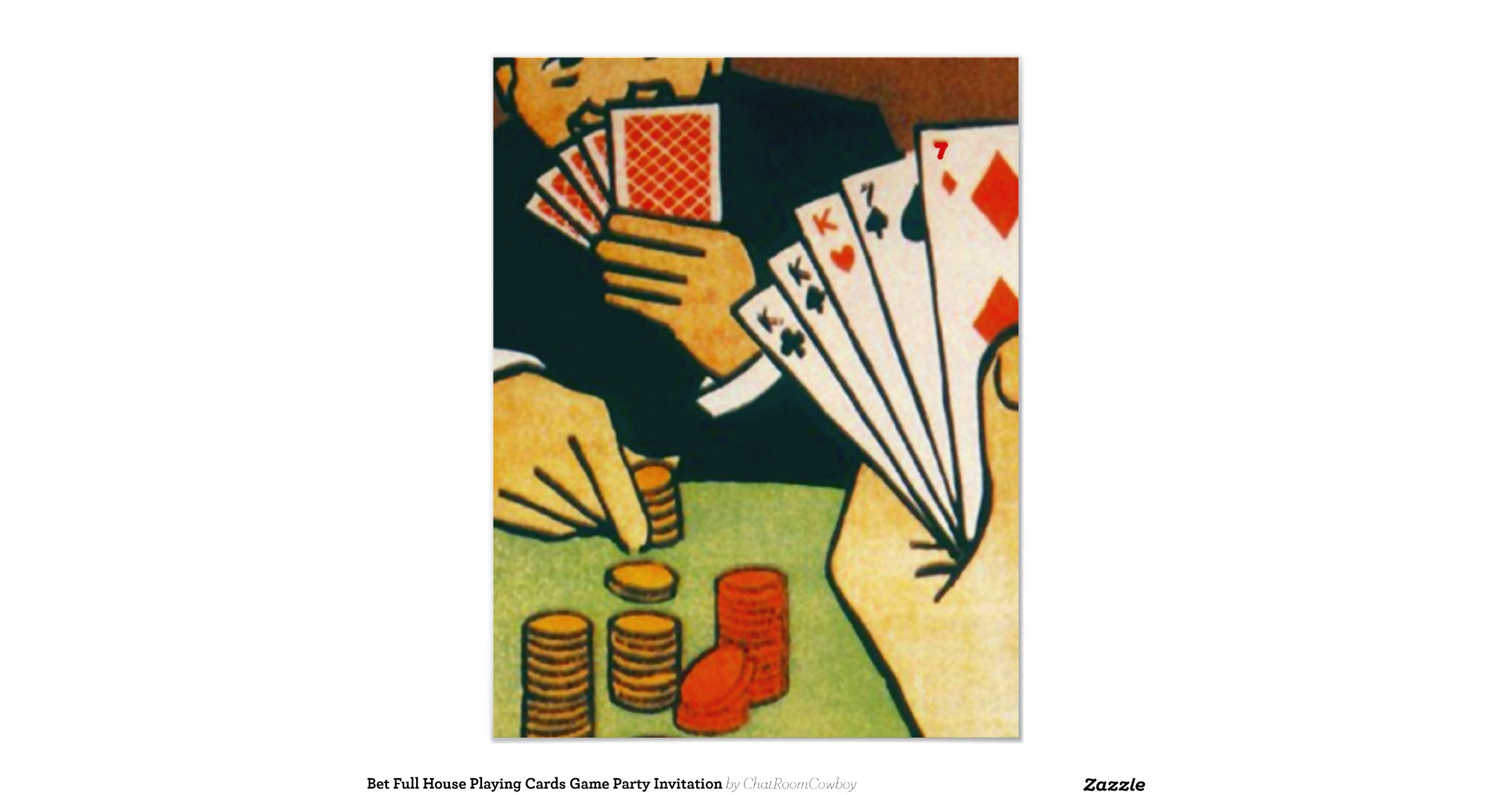 bet_full_house_playing_cards_game_party_invitation ...