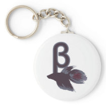 Beta Betta Fish Funny Design Key Chains