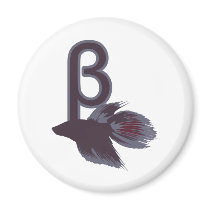 Beta Betta Fish Funny Design Refrigerator Magnets