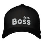 Beta Boss black hat Embroidered Baseball Cap
