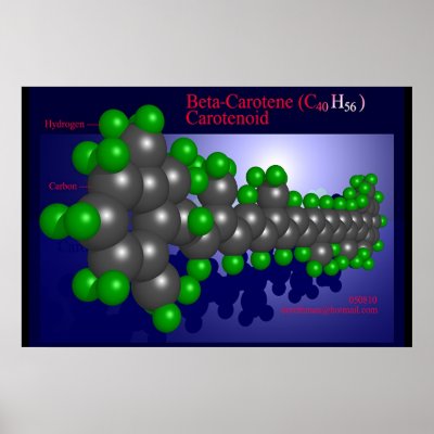 Beta-Carotene (print) by Derethman