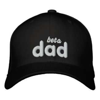 Beta Dad blk hat embroideredhat