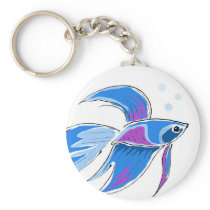 Beta fish Keychain