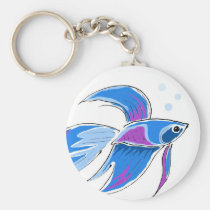 Beta fish Keychain keychains