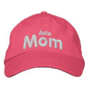 Beta Mom lt blu hat embroidered hats