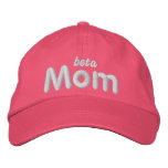 Beta Mom lt blu hat embroidered hats