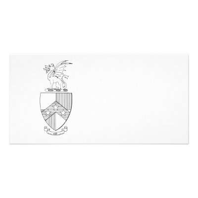 Beta Theta Pi Coat of Arms Personalized Photo Card by BetaThetaPi