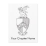 Beta Theta Pi Coat of Arms Postcard