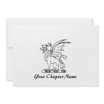Beta Theta Pi Crest Custom Invitations
