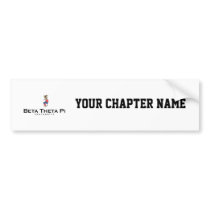Beta Theta Pi with Crest - Color Bumper Sticker