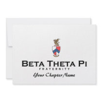 Beta Theta Pi with Crest - Color Announcement