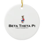 Beta Theta Pi with Crest - Color Ornament