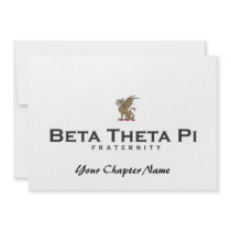 Beta Theta Pi with Dragon - Color Personalized Announcement