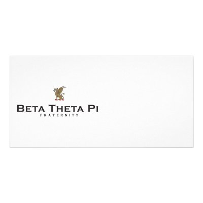 Beta Theta Pi with Dragon - Color Personalized Photo Card by BetaThetaPi