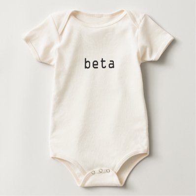 Beta version software baby bodysuits