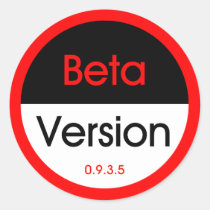 Beta Version stickers