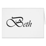 Beth Greeting Card