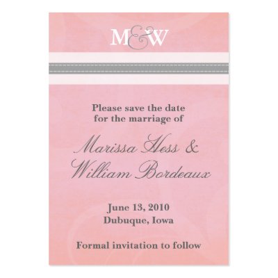 Beth (Small) Save the Date Business Card by KrispysKingdom