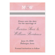 Beth (Small) Save the Date business cards
