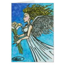 Bethany : Angel Greeting Card by Faerydae cards
