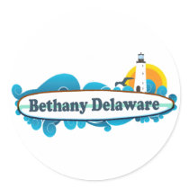 Bethany Beach. Round Sticker