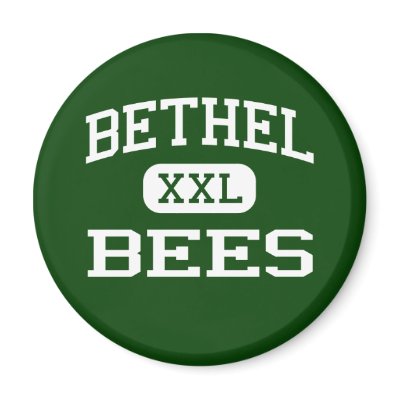 Bethel - Bees - High School - Tipp City Ohio Fridge Magnet by customteamsportswear